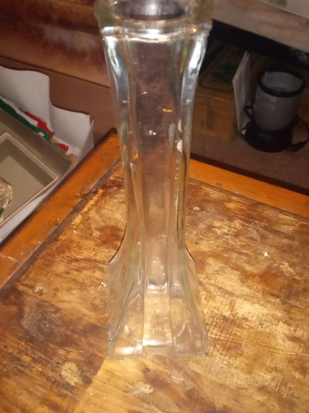 Clear Glass Decorative Bud Vase - Home Accents